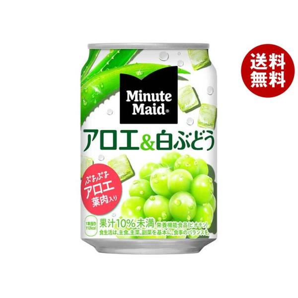 お菓子まとめ売り ミニッツメイド Minute Maid コカコーラ ミニッツメイド アロエ&白ぶどう 280g缶×24本