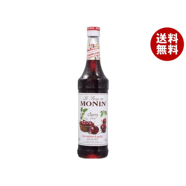 MONIN（モナン） 日仏貿易 チェリー・シロップ 700ml瓶×6本入｜ 送料