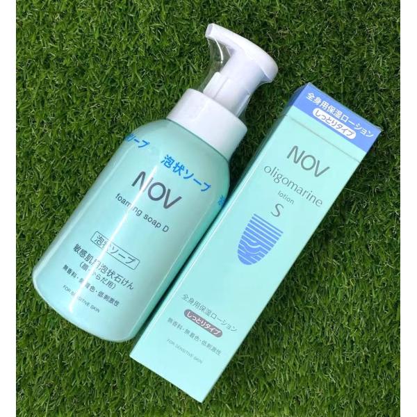 NOVノブ フォーミングソープＤ 敏感肌用泡状石けん 顔・体用400ml×4点 NOV ノブ 石鹸 フォーミングソープD（敏感肌用泡状石けん）（顔