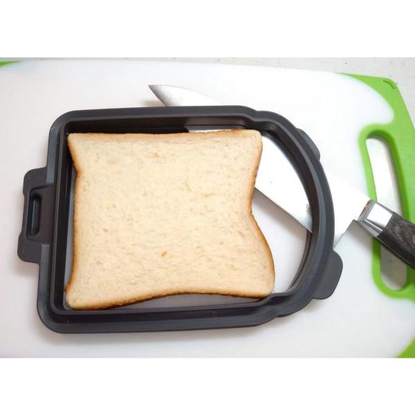 使い方は動画も貼り付けています　ご参考におうち時間が増え、手軽にアレンジが楽しめるホットサンドが注目を集めましたが、一人で2枚分の食パンを食べるのは結構大変。5枚切りや6枚切りの食パンを手軽にカットでき、パン1枚分でサンドイッチやホットサン...