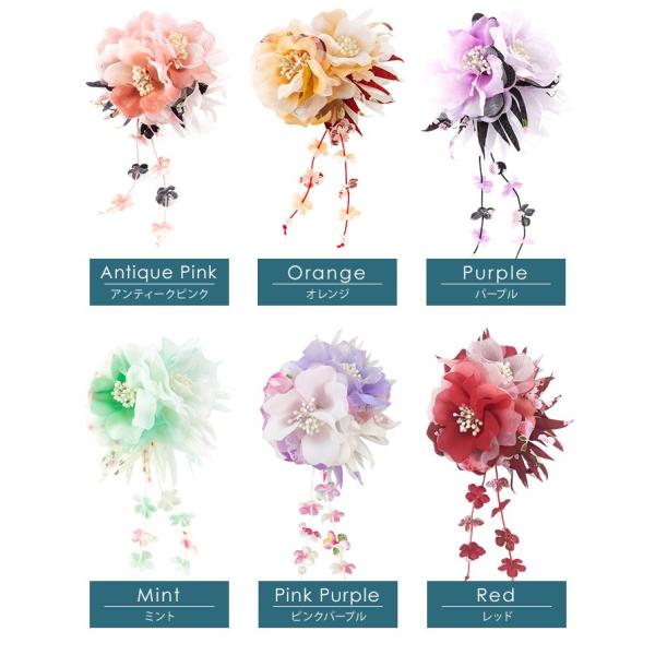 髪飾り クリップ 和装 浴衣 成人式 七五三 卒業式 入学式 花 ヘアアクセサリー かんざし 髪留め 赤 白 コサージュ ヘアアクセ Buyee Buyee Japanese Proxy Service Buy From Japan Bot Online