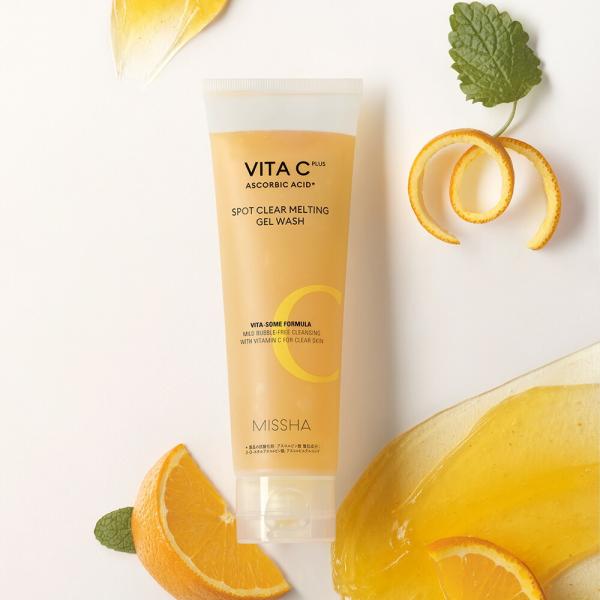 MISSHA公式 ミシャ ビタシープラスジェル洗顔 [120ml] ビタミンC ビタC VitaC 洗顔 洗顔ジェル ジェル