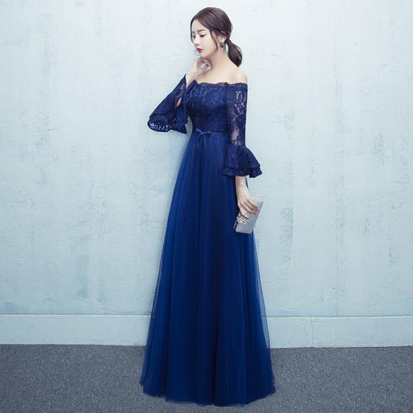 カラードレス 青 格安 イブニングドレス 長袖 ロング パーティードレス 演奏会 フォーマルドレス 結婚式 二次会 ブライズメイドドレス 披露宴 サッシュリボン Buyee Buyee Japanese Proxy Service Buy From Japan Bot Online