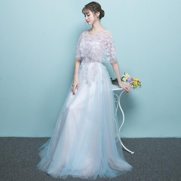 カラードレス 演奏会 ロングドレス パーティードレス 結婚式 花嫁