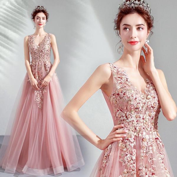 パーティードレス 安い ロングドレス 演奏会 イブニングドレス 花嫁