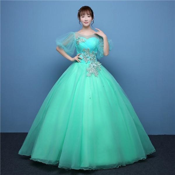 カラードレス 袖あり ロングドレス 演奏会 パーティードレス 安い コンサート 結婚式 花嫁 ウェディングカラードレス 二次会 ステージ衣装 Csppq2 ミットスウィーティー 通販 Yahoo ショッピング