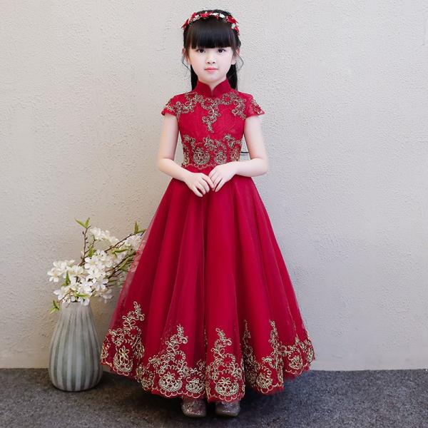 些細な 格納 ホーン ドレス 子供 赤 コンチネンタル ローズ 認める