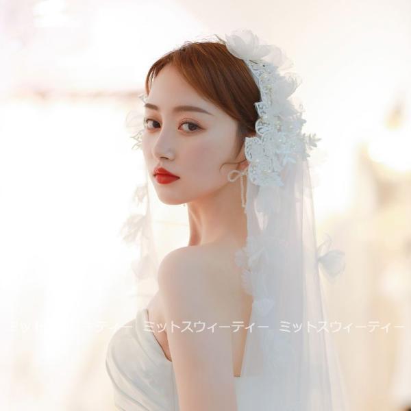 独創的 美品 ウェディングベール ロング 花柄 ウェディング Patriauniversidad Edu Mx