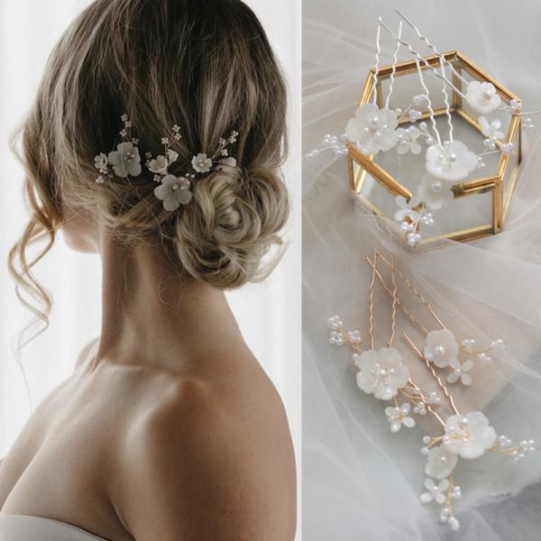 ヘアアクセサリー♡小花Uピンセット♡結婚式♡ウエディング♡イベントに！ missswteet1122_km1946