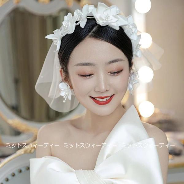 カチューシャ ベール ヘッドドレス ヘアアクセサリー ヘアコサージュ ウェディングアクセサリー 髪飾り フラワー 花 結婚式 二次会 フォトウエディング 前撮り :km983:ミットスウィーティー 通販 ウエディング ティアラ 安い 髪飾り ウェディング クラウン 結婚式 ヘッドドレス 王冠 パーティー 黒 ヘアアクセサリー 花嫁 発表会 30代 50代 50代 60代