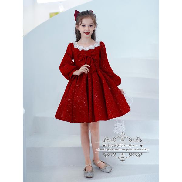 ANNA SUI Mini フォーマル ドレス ワンピース 赤 L ファー付き missswteet1122_kz556