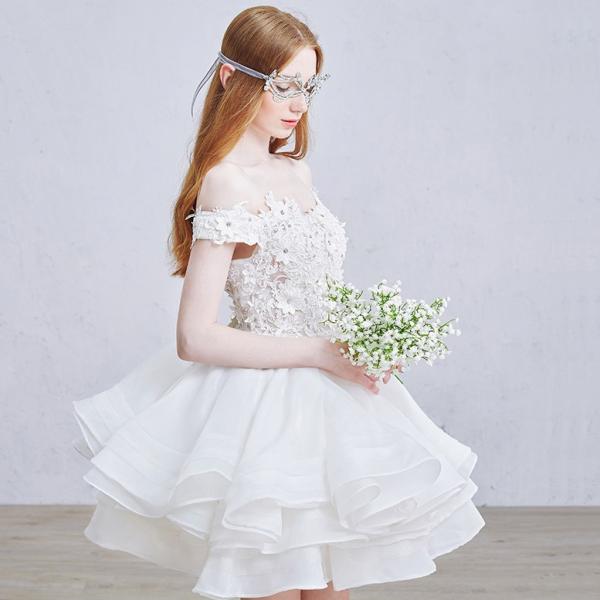 ミニドレス 白 安い 結婚式 二次会 ウェディングミニドレス 花嫁 ウェディングドレス 披露宴 プリンセス パーティードレス ミニ 発表会 コンサート 演奏会 Buyee Buyee Japanese Proxy Service Buy From Japan Bot Online
