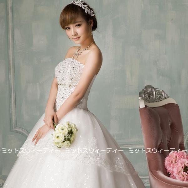 ウエディングドレス 二次会 プリンセスライン 大きいサイズ ウエスト63-121 結婚式 ベアトップ ビスチェ ウェディングドレス パーティー 花嫁 ロングドレス 白