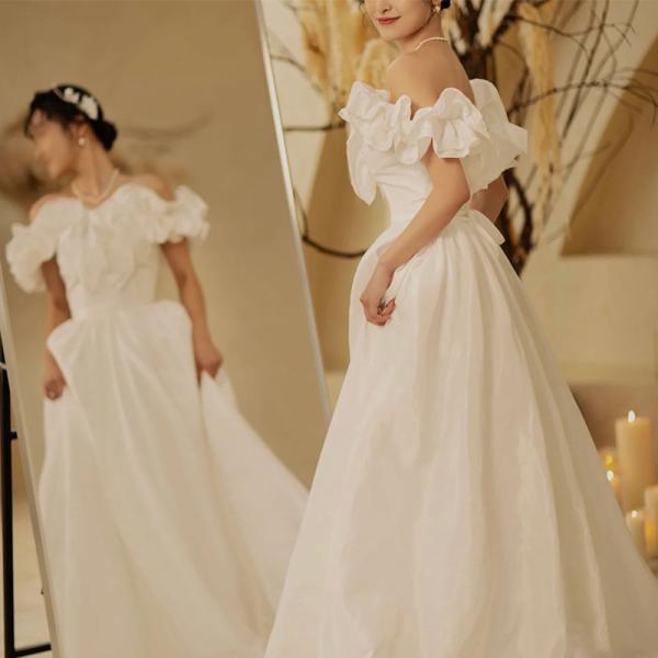 ウェディングドレス 二次会 結婚式 オフホワイト ブライダル ウェディングドレス 二次会 結婚式 オフホワイト ブライダル