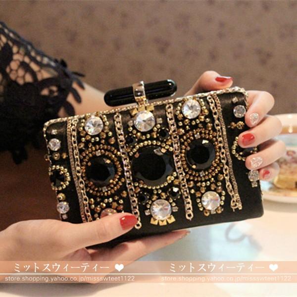 パーティーバッグ 結婚式 大きめ ハンドバッグ 二次会 クラッチバッグ 安い ウエディングバッグ 花嫁 フォーマルバッグ キャバ ビジュー 発表会 Yhb002 ミットスウィーティー 通販 Yahoo ショッピング