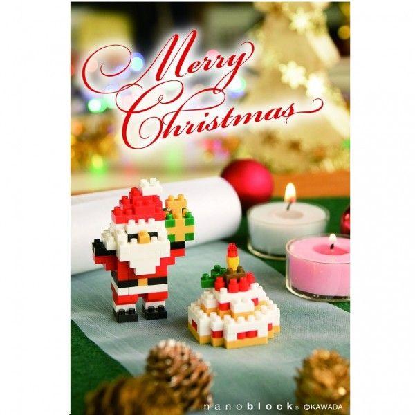 nanoblock NP046 postcard Merry Christmas 