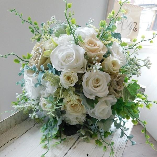 ラウンドブーケセット ホワイトグリーン バラ 前撮り ガーデンウェディング プリザーブド Bouquetset218 花とブーケのアトリエ美鈴ヤフー店 通販 Yahoo ショッピング