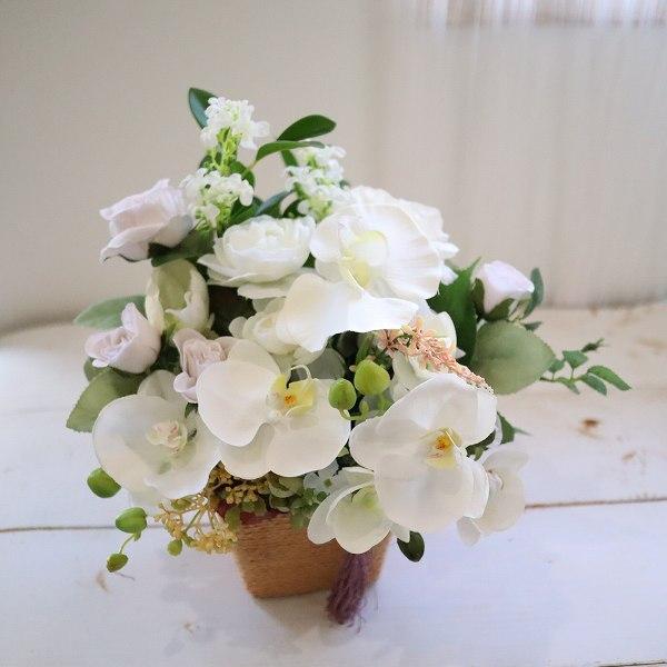 仏花アレンジメント お墓参り お彼岸 お洒落な仏花 ペット供養 インテリア 造花の仏花 アートフラワー 水替え不要 Butu018 花とブーケのアトリエ美鈴ヤフー店 通販 Yahoo ショッピング