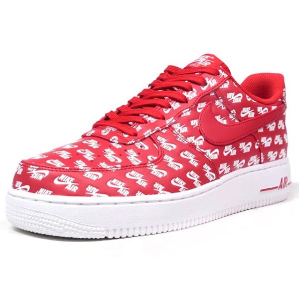 nike air force 1 all over logo red