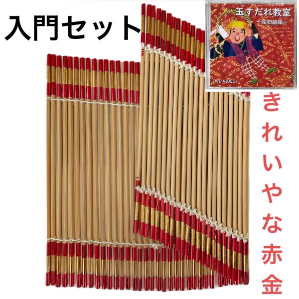 【初心者入門セット】きれいやな (赤/金) ＆ 超初級編 パソコン再生専用DVD セット