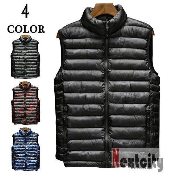 ダウンベスト メンズ 迷彩柄 ベスト あったか 立ち襟 ダウン カジュアル アウター メンズダウンベスト おしゃれ 春物 Wwii ql5 ミッチーショップ 通販 Yahoo ショッピング