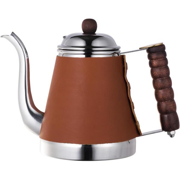 カリタ Kalita コーヒーポット ステンレス 1000ml ウェーブポット レザー ドリップポット ドリップケトル コーヒー ケトル  #52074