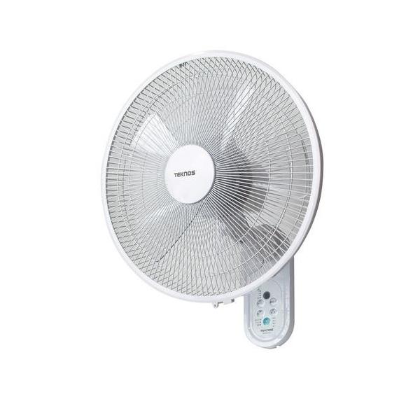 TEKNOS (テクノス)  扇風機  KI-DC482の後継品 KI-DC483  羽径40cm 壁掛け用 フルリモコン  DCモーターで音が静か [ホワイト]