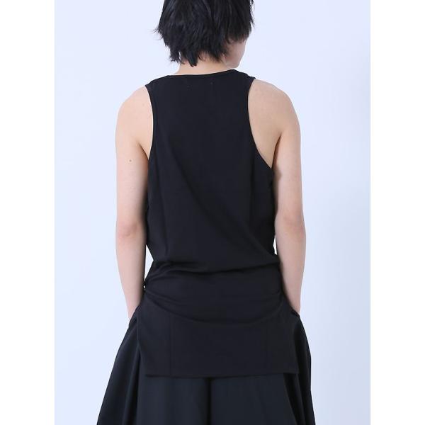 タンクトップ メンズ ロング丈 モード系 ビッグシルエット レイヤーコーデ 変形 ボーダー 無地 ブラック ホワイト As Super Sonic Buyee Buyee Japanese Proxy Service Buy From Japan Bot Online