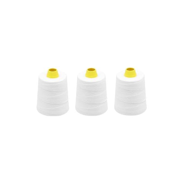 Hanchen 袋口縫い専用糸 GK9シリーズ専用縫い糸 3個入り 180g*3 糸 ポータブル袋縫ミシン専用糸 袋口縫い 織りバッグ・麻袋・クラフトバッグ・紙袋 業