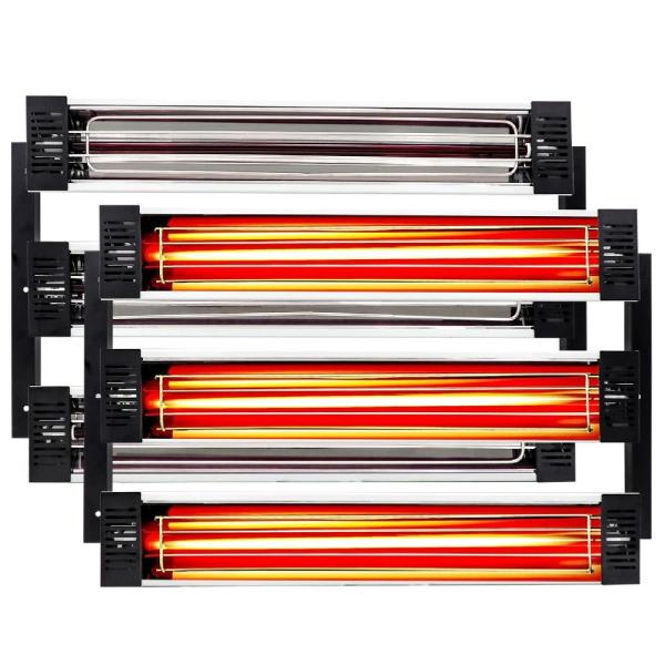 6000W 塗装ヒーター 赤外線 6x1000W ペイントランプ ボディリペア 自動車用コーティング 塗料加熱乾燥用 スプレーペイントベーキングルーム