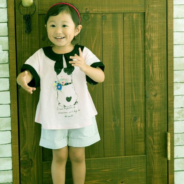 Scolar Kids スカラー キッズ 半袖 Tシャツ チュニック 犬 ロゴ 花 ハート セーラー 襟 ポロシャツ ベビー ジュニア 子供服 スカラーちゃん Buyee Buyee Japanese Proxy Service Buy From Japan Bot Online