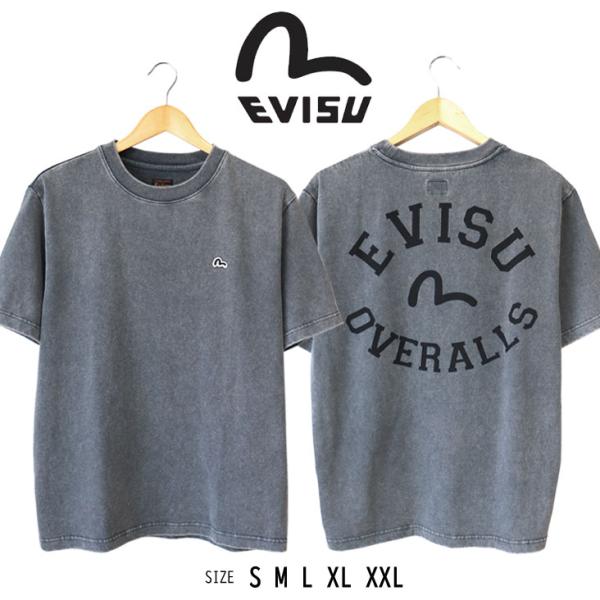 EVISU（エヴィス） リラックスフィット Tシャツ ロゴとカモメプリント