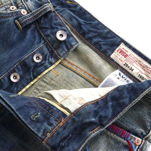 EVISU �G���B�X �J�����h�J�W�[���Y #2020 7�|�P�b�g�f�U�C�� �E�H�b�V���h ���M�����[�t�B�b�g �W�[���Y �_���[�W �{�^���t���C �r���e�[�W�� �Ò��� �f�j�� �� ���i�摜3