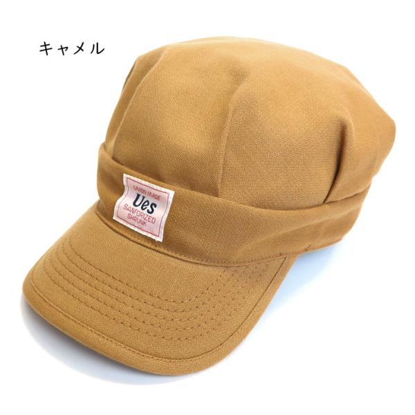 UES �E�G�X ���[�N�L���b�v made in JAPAN ���{�� ��100% �X�q �����Y �A���J�W �����O�Z���[ ���S ��� �X�^�C���b�V�� ������� �V���v�� �I�V���� �J�W���A�� ���i�摜3