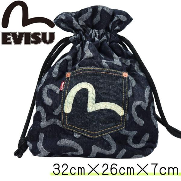 えびす　EVISU　ボディーバッグ　ウエストバッグ かもめマーク総刺繍　超レア カモメ刺繍 デニム クロスボディバッグ – EVISU