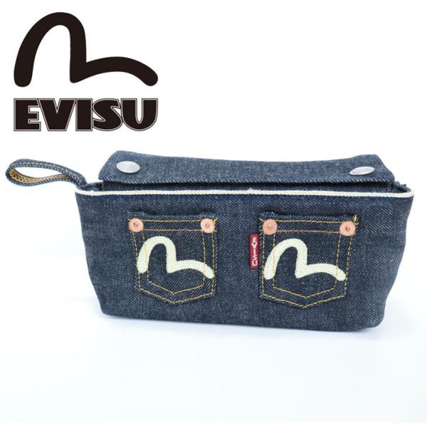 EVISU エヴィス デニム メスティンケース JONSSON ポーチ EVISU エヴィス デニム メスティンケース JONSSON ポーチ