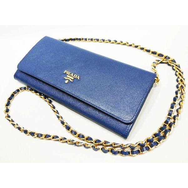 プラダ チェーンウォレット Bluette ブリュエット コーンフラワーブルー 1m1290 長財布 Prada Buyee Buyee 提供一站式最全面最專業現地yahoo Japan拍賣代bid代拍代購服務 Bot Online