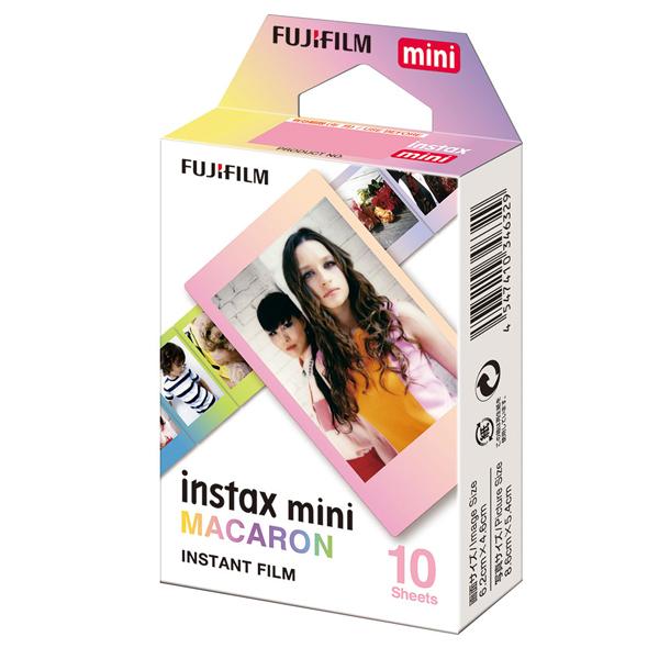 フジフィルム　チェキフィルム instax mini 10枚入り 絵柄 (マカロン) ゆうパケット発送商品