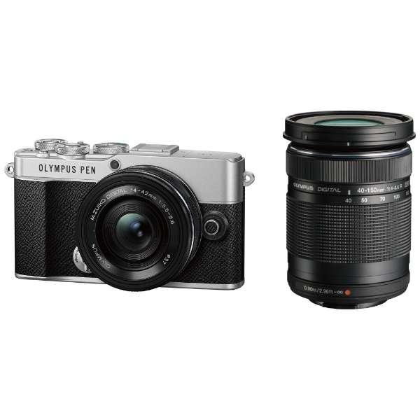 OLYMPUS PEN E-P7 ダブルズーム 美品 外箱保証書付 OLYMPUS PEN 10年間保証付き オリンパス E-P7 EZダブルズームキット