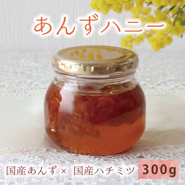 はちみつ 国産 蜂蜜 ハチミツ 純粋 非加熱  あんずハニー300g 瓶詰 天然 生はちみつ 無添加 国産100% 蜂蜜 ハチミツ 期間限定