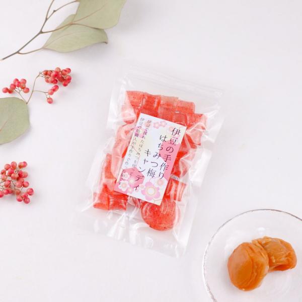 はちみつ梅キャンディー 手作りハチミツ飴 しそ梅干し使用 国産ハチミツ使用 着色料不使用 保存料不使用 香料不使用
