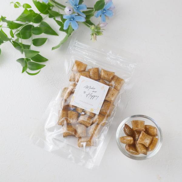 ほうじ茶ハニーミルク飴 手作り飴 国産ハチミツ使用  着色料不使用 保存料不使用 香料不使用