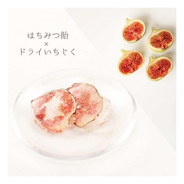 商品名：ドライイチジクハチミツ飴(飴菓子)内容量：40ｇ賞味期限：製造から6か月保存方法：直射日光を避け、冷暗所で保管原材料：グラニュー糖、水飴、イチジク、国産はちみつ販売者：みつばちのーと 田中章雄　　　　静岡県伊東市岡1334-1ご注意...