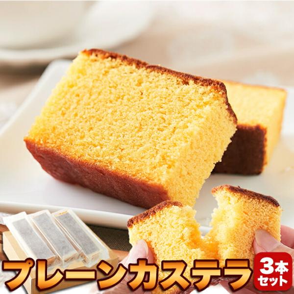 【送料無料】送料込 老舗カステラ工房が作る絶品カステラプレーン味!!。レビュー投稿 ポイント消化 大歓迎♪