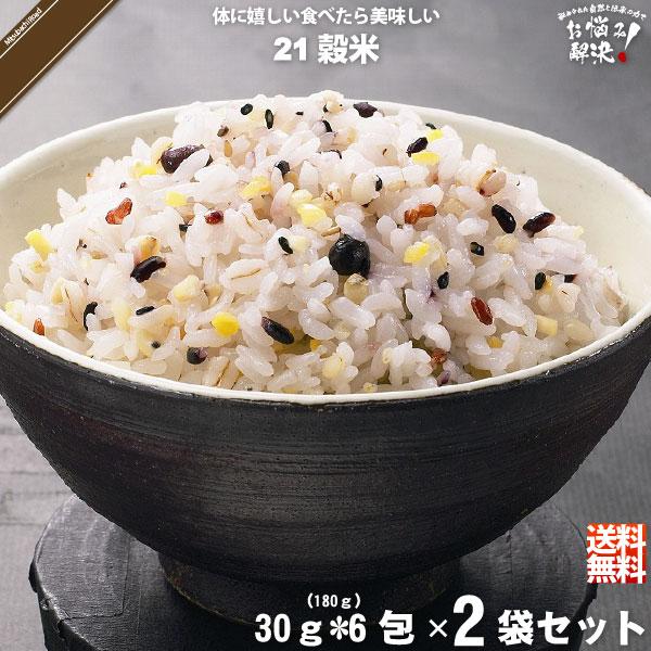「お手軽 2個セット」 二十一穀米 スティック （30g×6包） 雑穀 雑穀米 雑穀まい 21穀