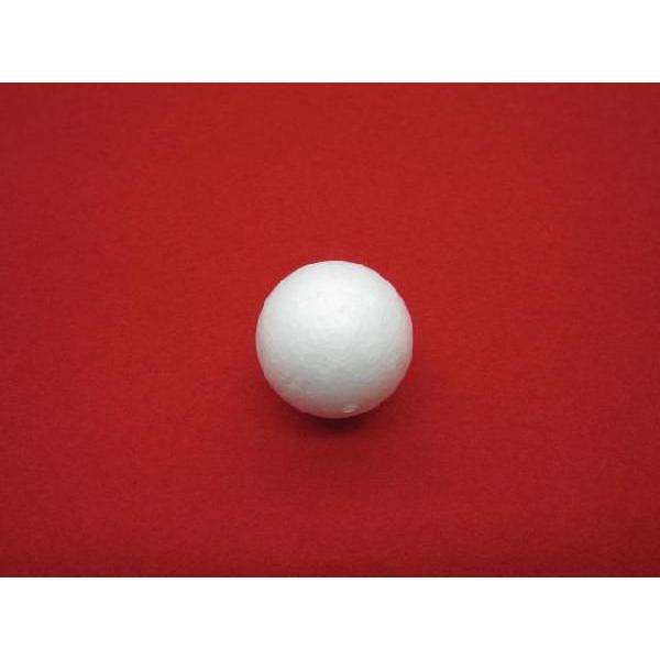 発砲スチロールの球です。サイズは30ミリ　1個からお買い上げいただく事が出来ます。在庫数以上に必要な場合は、お問い合わせください。　　　[当日発送についてのご注意事項]クレジット決済、代金引換の場合、12時までのご注文で当日発送が出来ます。...