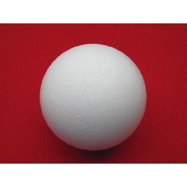 発砲スチロールの球です。サイズは100ミリ　1個からお買い上げいただく事が出来ます。在庫数以上に必要な場合は、お問い合わせください。    [当日発送についてのご注意事項]クレジット決済、代金引換の場合、12時までのご注文で当日発送が出来ま...
