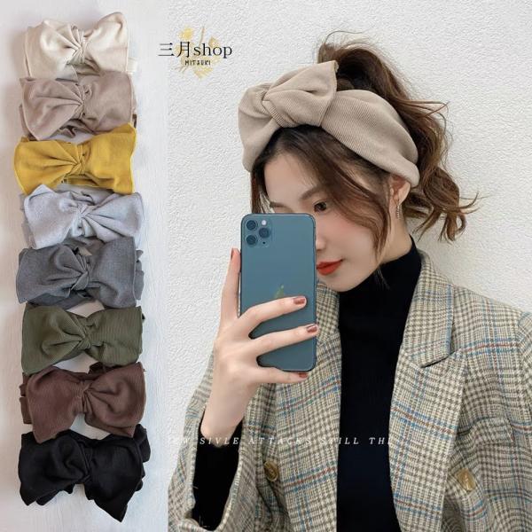 当店一番人気のヘアバンドです！●存在感のある幅広でリブ素材のヘアバンドです。●ロングヘアーにはもちろん、ショートヘアやまとめ髪、ローポニー、おだんごへアーにピッタリなヘアアクセです ●デイリーに使えるカジュアルコーデやお家にいる時にルームウ...
