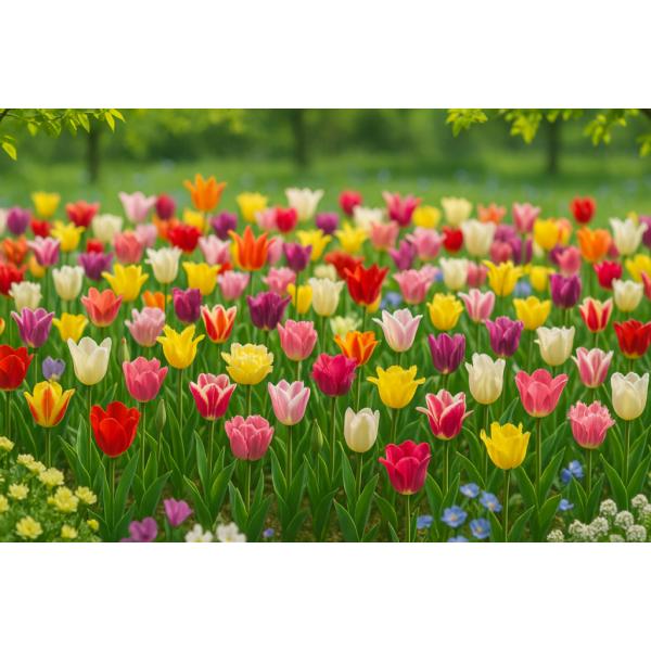 【2025年産 オランダ直輸入 今期最終】チューリップ 球根 混合 咲き方ミックス 大球 100球セット｜一重咲き 2色咲き ユリ咲き 八重咲き フリンジ咲き パーロット咲き【商品説明】オランダ産の高品質なチューリップ球根です。様々な色、様...