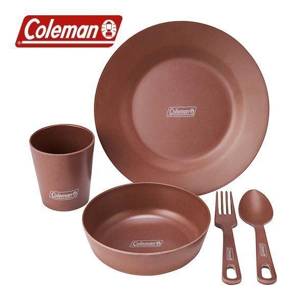 コールマン オーガニックテーブルウェアセットパーソナル 2000038931 テーブルウェア 食洗器可 収納袋付き 食器セット キャンプ用品
